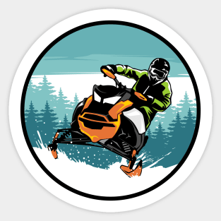 Snowmobile Adventure Sticker